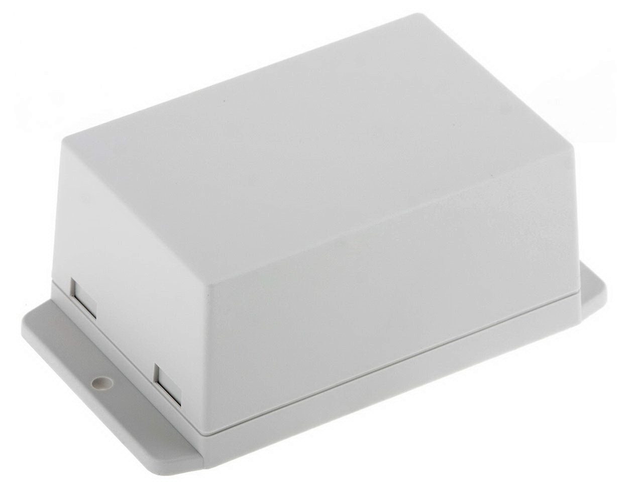 Carcasa ABS; alba; 70.6x105x50.5mm; lame fixare, NUB1057050WH