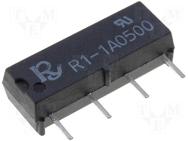 Releu reed 24V, 1A, SPTS-NO, SIL, R1-1A2400