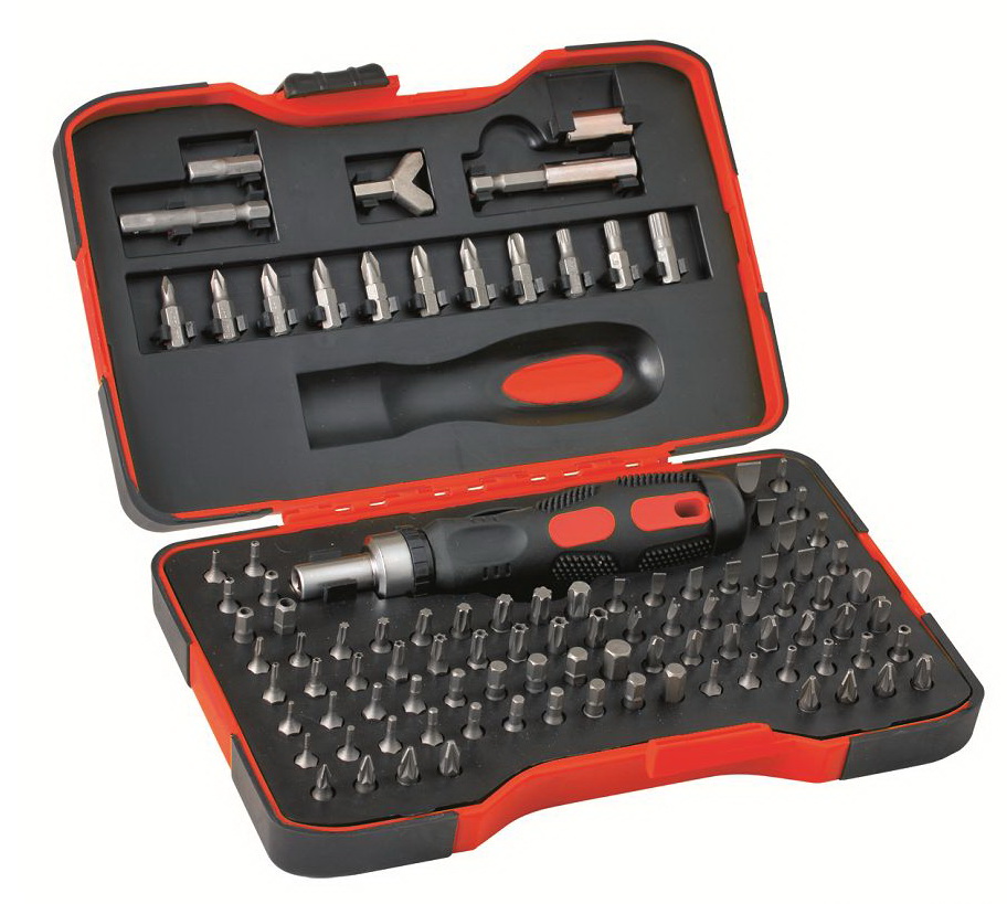 Trusa capete surubelnite, 101 piese, DE-101505