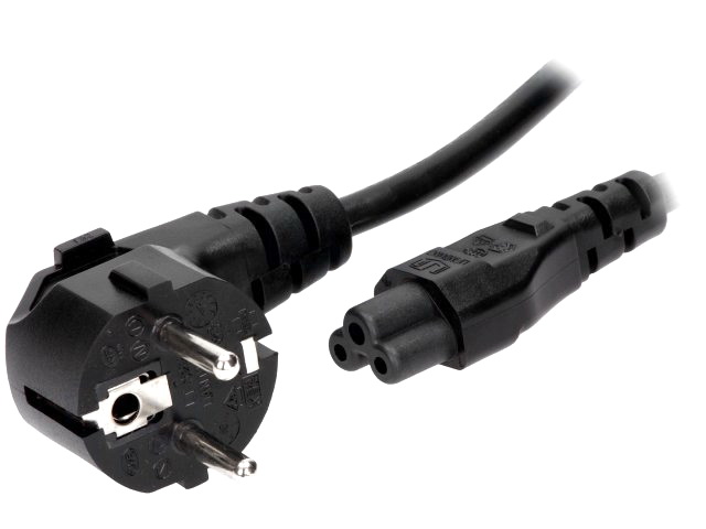 Cablu alimentare, laptop, IEC, C5 MAMA, CEE 7/7, mamă, negru 1.5m, SN314-3/07/1.5BK
