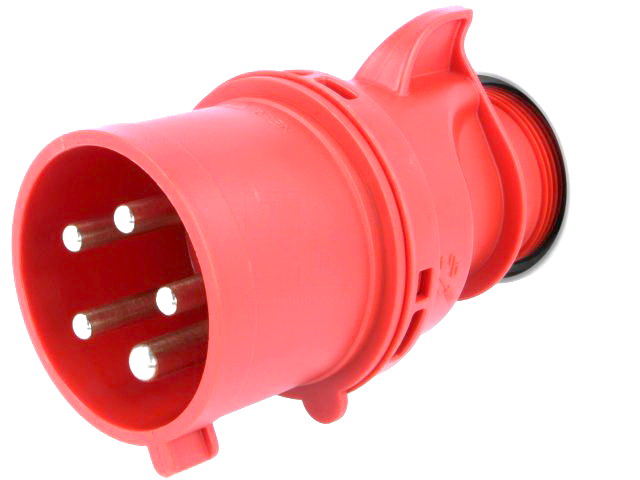 Priza trifazata 32A; 415VAC; 3P+N+PE, 5pini; tata; IP44; 025-6