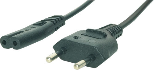 Cablu alimentare, 2x0.75mm, 1.8m, 2.5A, SN14-2/07/1.8BK