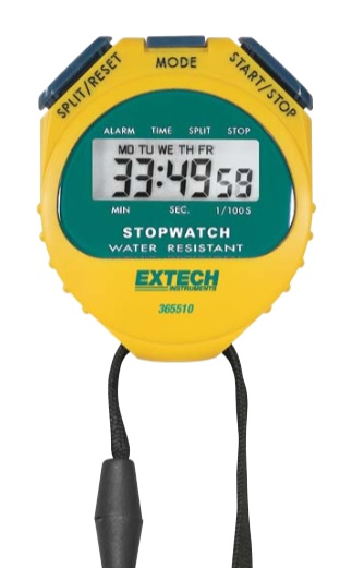 Cronometru digital, portabil, 23 ore, 59 min, 59 sec, 1/100 sec, 365510, EXTECH