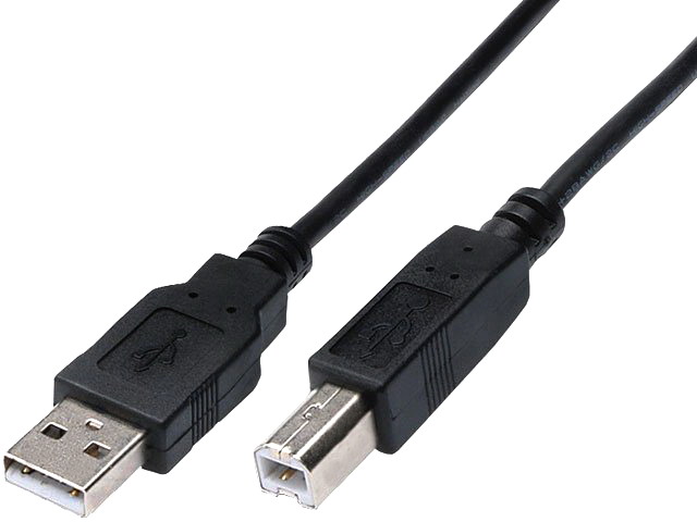 Cablu usb imprimanta, USB 2.0; USB A mufa, USB B mufa; 1.8m; negru; AK-300102-010-S