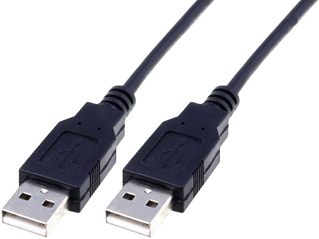 Cablu; USB 2.0; USB A mufa, din ambele parti; 3m; negru; AK-300100-030-S