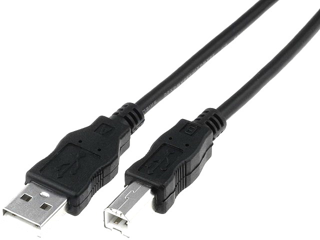 Cablu imprimanta USB 2.0 A tata - USB B tata, 3m, negru; AK-300105-030-S