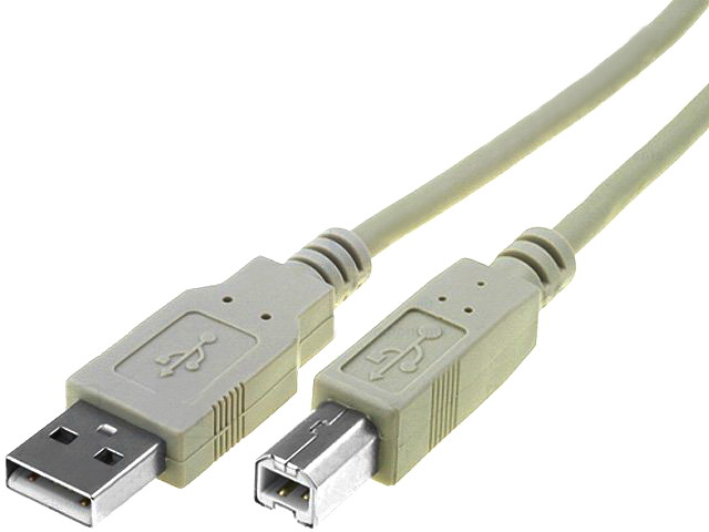 Cablu usb imprimanta, 2.0; ecranat; USB A mufa, USB B mufa; 1.8m; gri; AK-300105-018-E