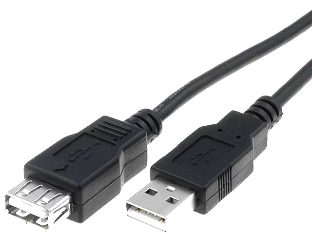 Cablu; USB 2.0; USB A soclu, USB A mufa; 5m; negru; AK-300202-050-S
