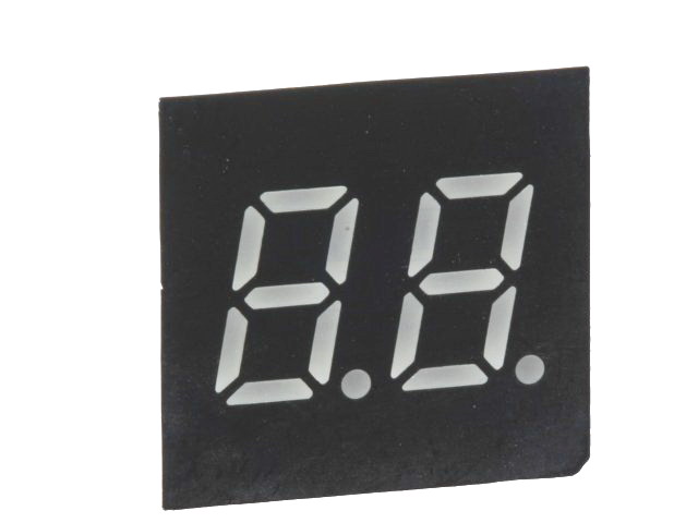 Afisaj LED dublu, 7.62mm, rosie, CC, OPD-D3011LR-BW