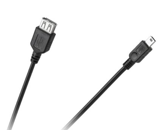 OTG cablu, USB 2.0; USB A soclu, USB B MINI mufa; 1m; USB-2905-1
