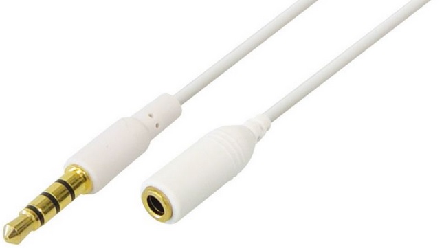 Cablu jack 3.5mm, tata, 4 PINI, jack 3.5mm, 4 pini, mama, 1.5M, CABLE-649