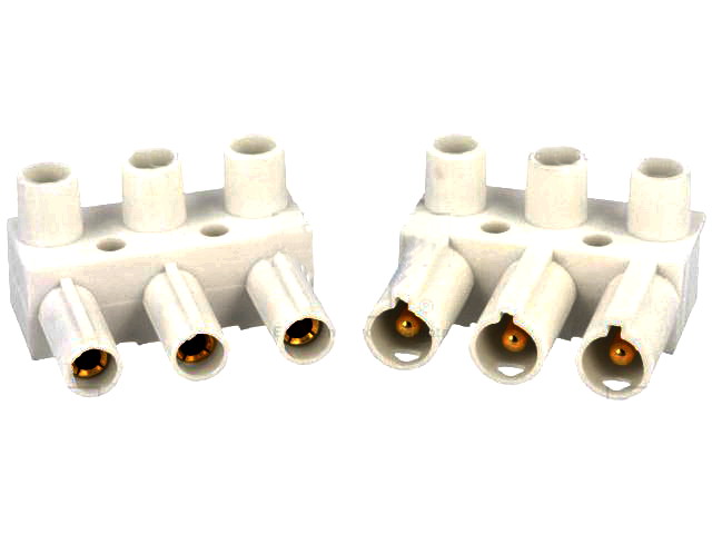 Conector de putere, 3 CAI, tata, mama, 10A, 500V, 2.5-4mm2, 7600-0002-03