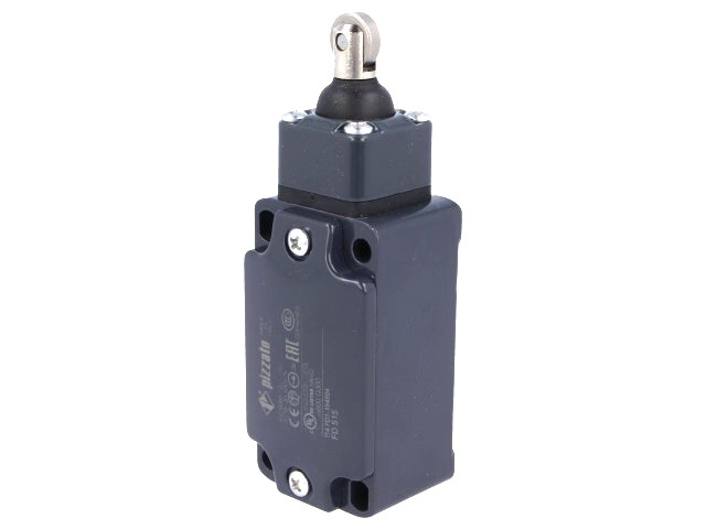 Limitator cursa, rola metalica, rolă din oţel Ø13mm, NO, NC, 10A, FD515, PIZZATO,