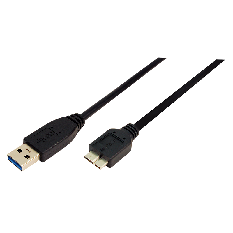 Cablu USB 3.0; USB B micro mufa; nichelat; 3m; negru; 28AWG; CU0028