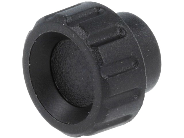 Buton rotativ; 16mm, M3, material sintetic; negru BT.16B-M3