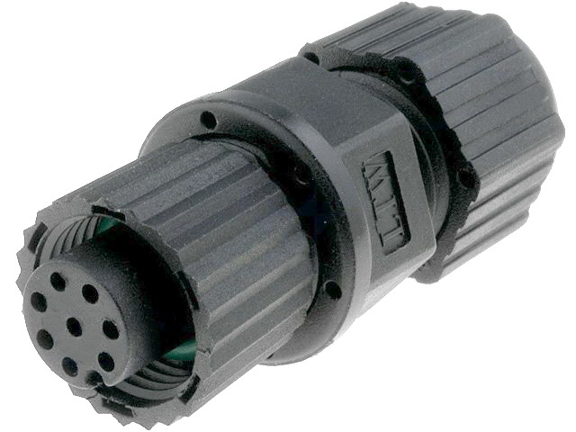 Conector M12, circular, 8 pini, mama, 5A, 12P-08BFFA-SL8001