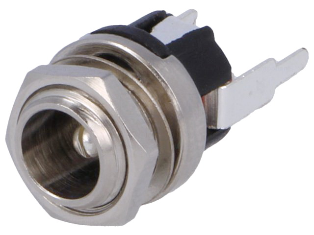 Conector alimentare DC, panou, 5.5x2.1mm, PC-G2.1-PCB