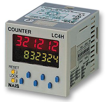 LC4H-R6-DC24VS, Contor: electronic; LCD; impulsuri; 999999; SPDT; 250VAC/5A, PANASONIC