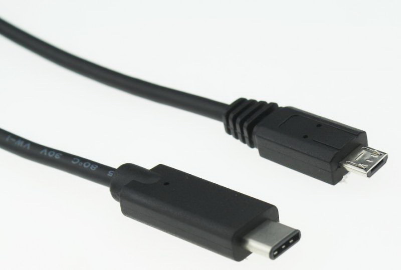 Cablu MICRO USB, 2.0, tata, la USB-C TATA, 1.2M, USB3.1-992