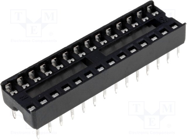 Soclu circuit integrat, 28pini, ingust, ICVT-28P-W