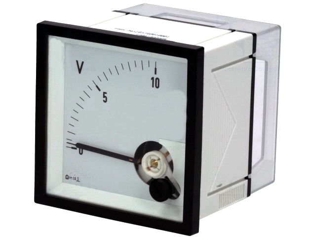 Voltmetru analogic, voltmetru tensiune, DIN72, 0-60VDC, DQN72-60V