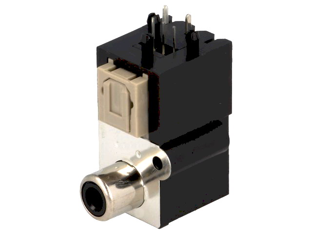 Conector optic, emitator, fibra optica; Toslink, RCA; cu capac; FC684206T, CLIFF