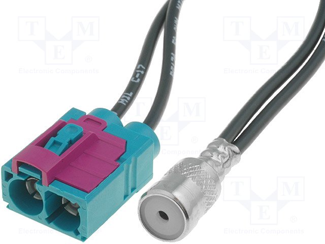 Conector auto, adaptor antena, Audi, Mercedes, Seat, VW, Skoda, ZRS-FAKRAX2-ISO