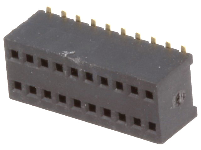 Conector mama, 2x10 pini, 1.27mm, DS1065-10-2X10S8BS