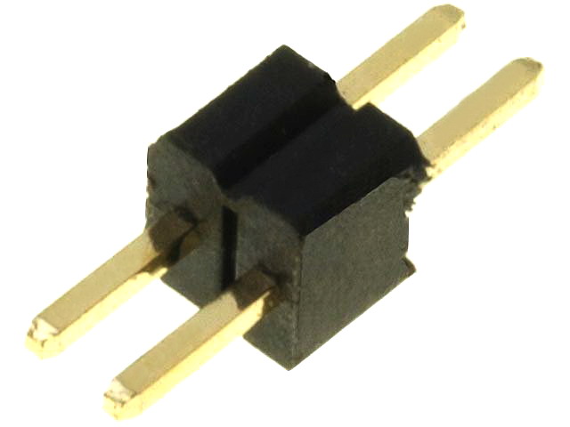 Bareta 1x2 pini, tata, pas 1.27mm, ZL319-2P