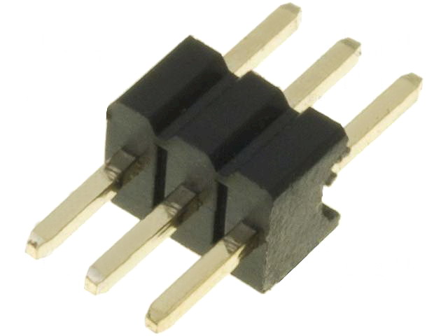 Bareta 1x3 pini, tata, pas 1.27mm, ZL319-3P