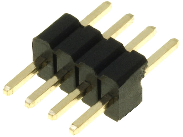 Siruri pini; tată; PIN: 4; drept; 1,27mm; THT; 1x4, ZL319-4P