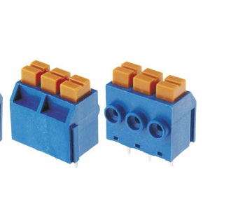 Regleta 3 pini, pcb, cu buton, 5mm, DG390-5.0-3P12