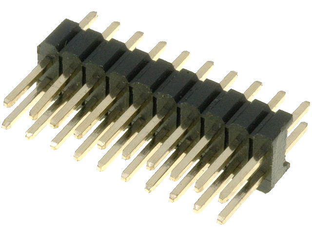 Siruri pini; tată; PIN: 20; drept; 1,27mm, 2x10, ZL320-2X10P