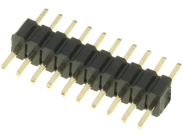 Şir pini; şiruri pini; tată; PIN: 10; drept; 1,27mm; THT; 1x10; aurit, ZL319-10P