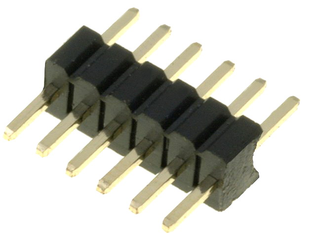 Sir pini, 1x6 pini, tata, pas 1.27mm, ZL319-6P