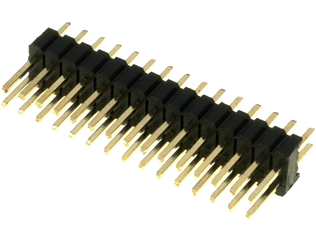 Şir pini;  tată; PIN: 30; drept; 1,27mm; THT; 2x15; aurit, ZL320-2X15P