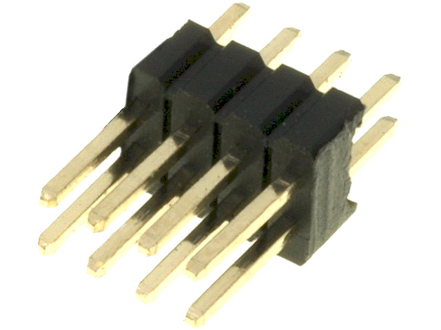 Şir pini; şiruri pini; tată; PIN: 8; drept; 1,27mm; THT; 2x4; aurit, ZL320-2X4P