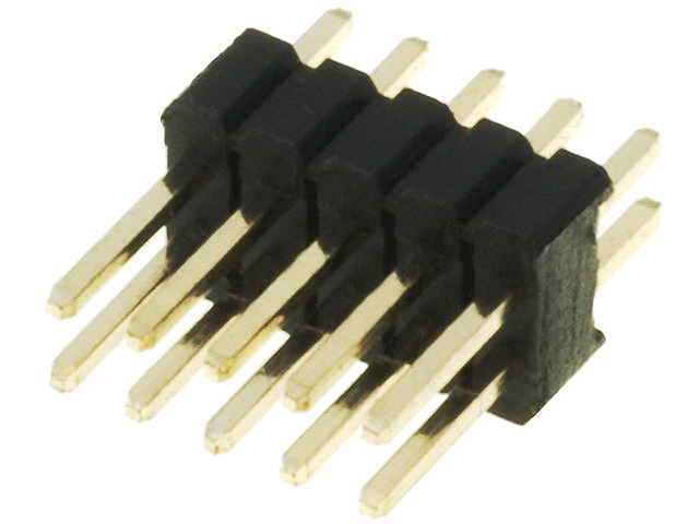 Şir pini; tată; PIN: 10; drept; 1,27mm; THT; 2x5, ZL320-2X5P