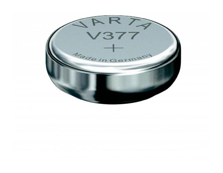 Baterie buton, argint, 1,55V, 24mA, SR66, BAT-V377, VARTA