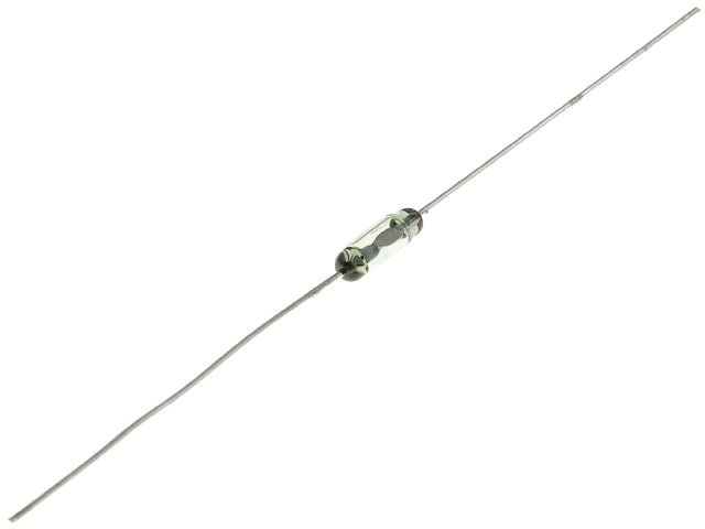 Reed contact in vid, 5W, 1.8x5mm, 0.35A, 200V, SPTS-NO, KA-80