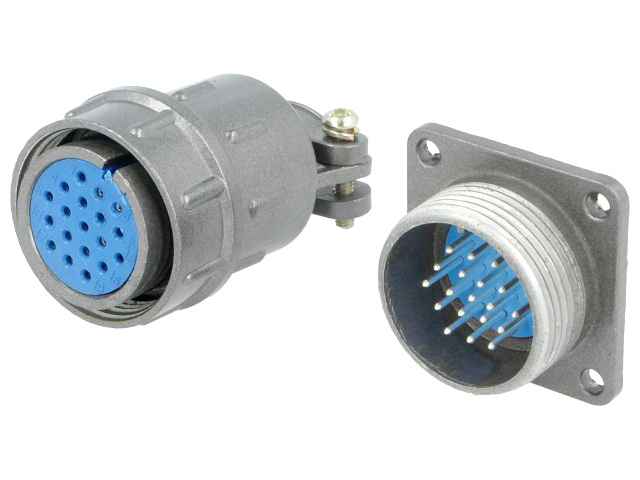 Soclu, mufa; conector circular; tata, mama; PIN:19, 5A, DS1110-07-19LYP