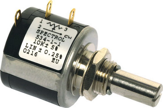 Potentiometru 1k, de putere, Multitura, 2W, 534-1K, VISHAY