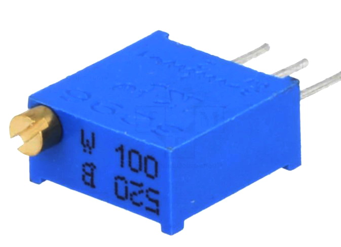 Semireglabil 10R, multitură; 10Ω; 500mW; THT; ±10%, T910-10R