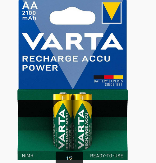 Acumulator NIMH, AA, R6, 2100mA, 2 buc, ACCU-R6/2100, VARTA