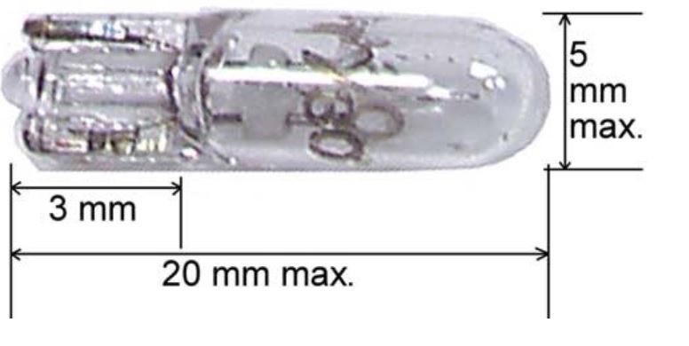 Bec 24V, W2x4.6d, 24V, 0.72W, BEC-SCALA-T5-24, OSHINO