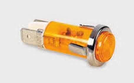 Lampa semnalizare, led, 230VAC, 12.7mm, amber, C287000MAB, BULGIN