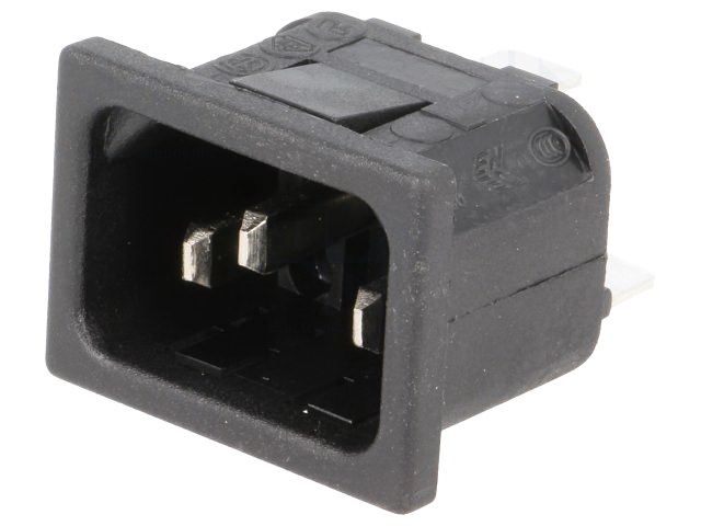 Mufa alimentare tata, IEC 60320, 10A, PX0575/10/63, BULGIN