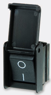 Comutator basculant, OFF-ON, 20A, 250V, 4 pini, DPST, orificiu montare 30x22mm, C1350AHAAA, BULGIN