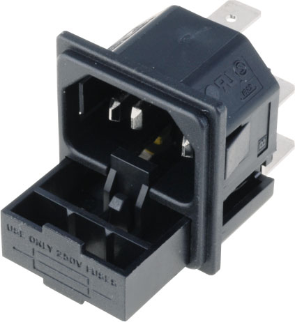 Soclu tata alimentare, IEC, 10A, siguranta, PF0011/10/63, BULGIN