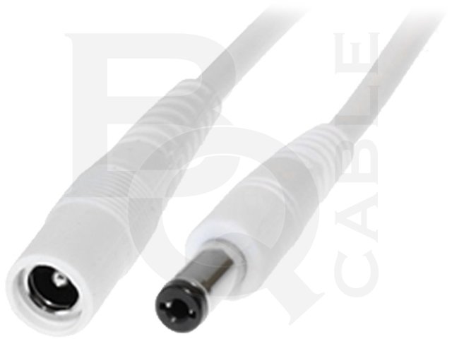 Cablu alimentare; mufa 5.5x2.1mm, soclu 5.5x2.1mm, 3m, 1mm2, DC.EXT.1300.0300